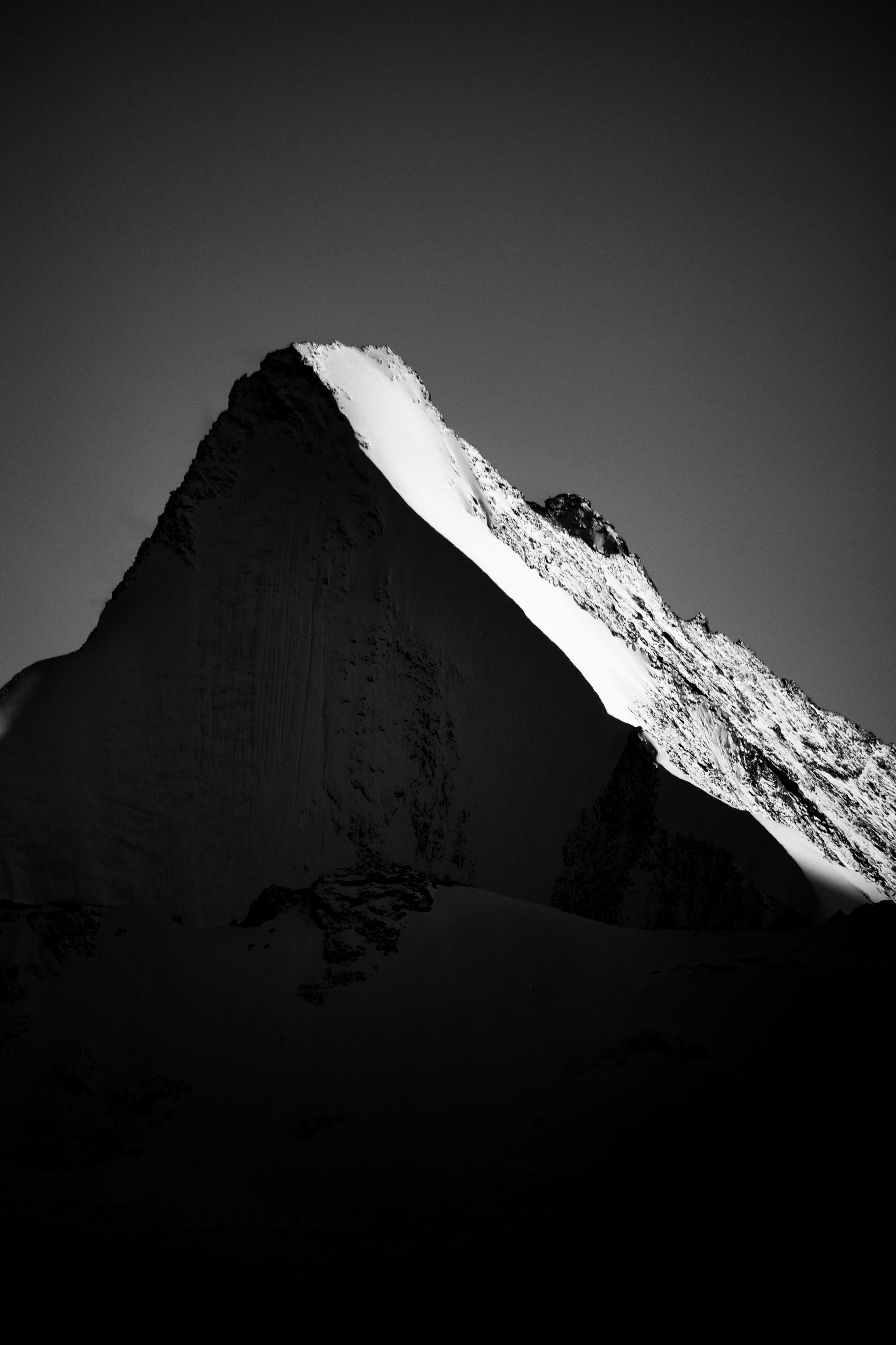 Ober Gabelhorn in Monochrom