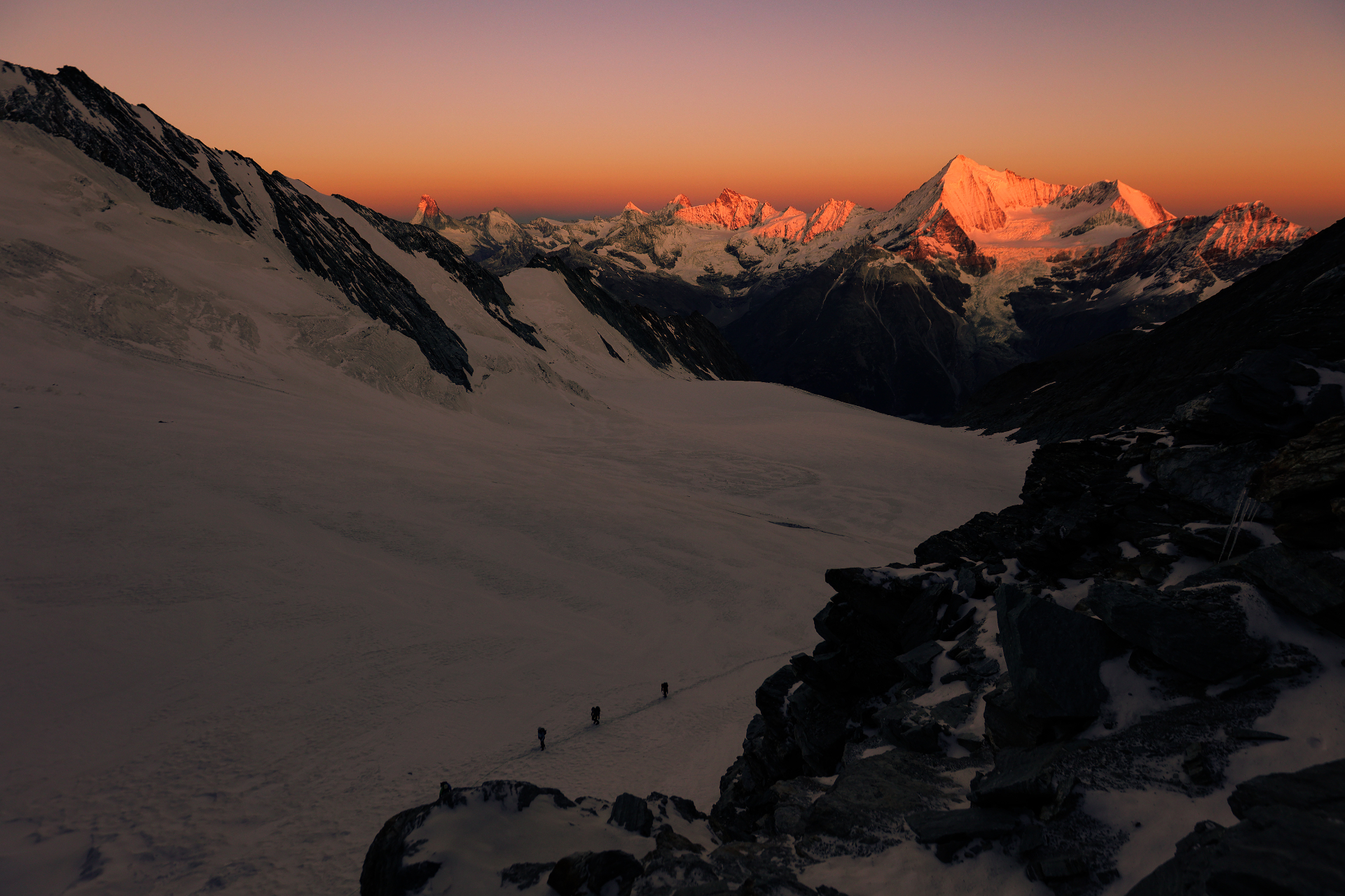 Alpenglühen-Traverse