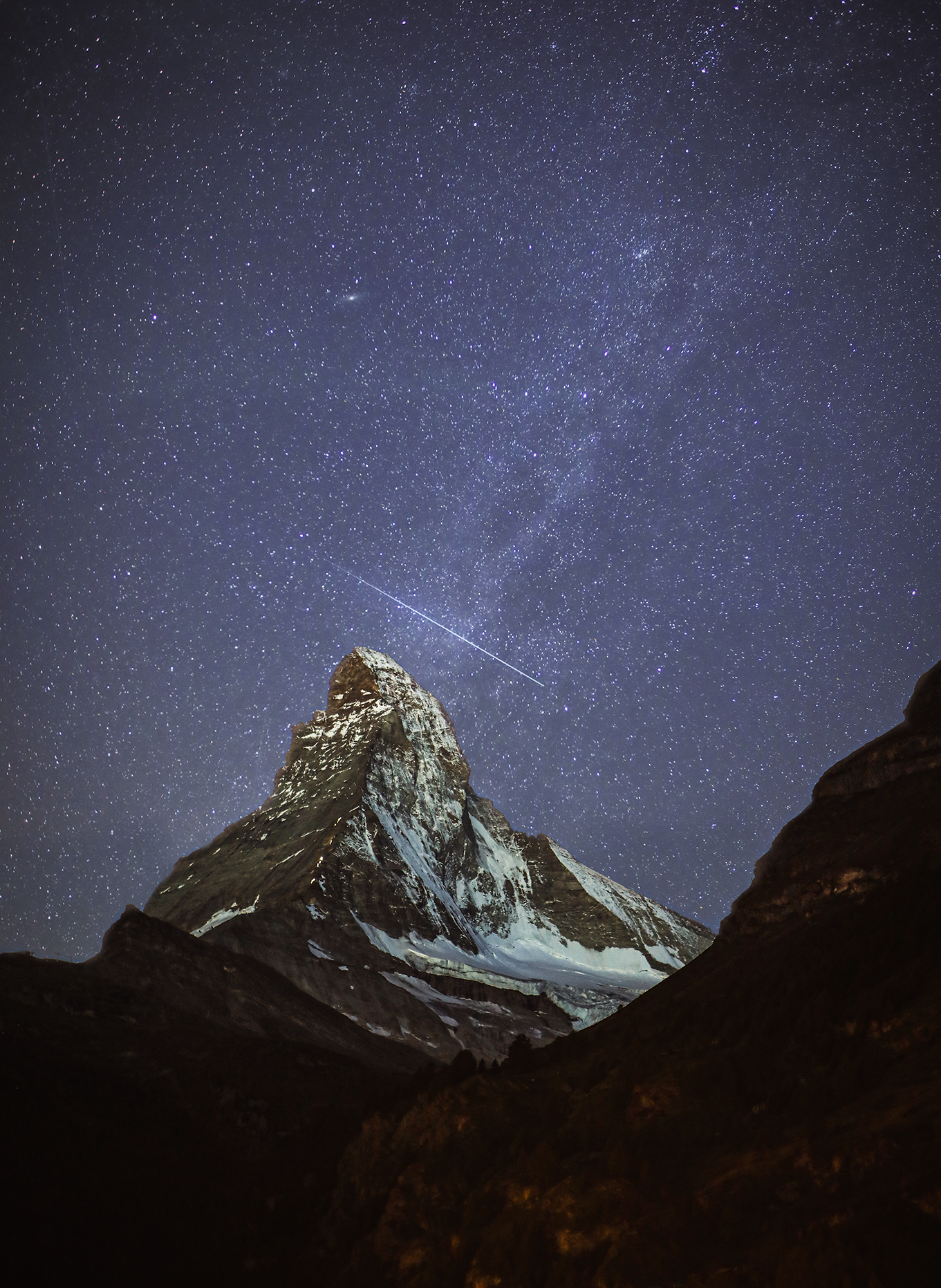 Matterhorn unter der Milchstraße