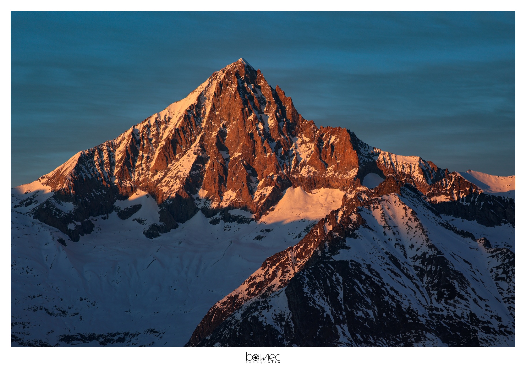 Bietschhorn Alpenglühen
